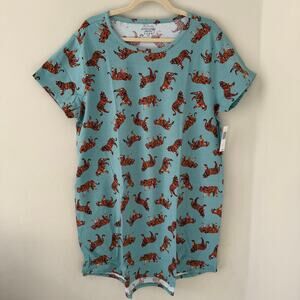 NWT Vera Bradley Bali Tiger Night Dress Night Gown size L